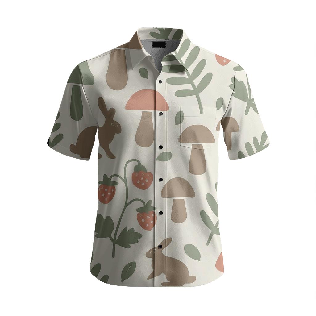 Scandinavian Woodland Scatter designer stitched shirts
