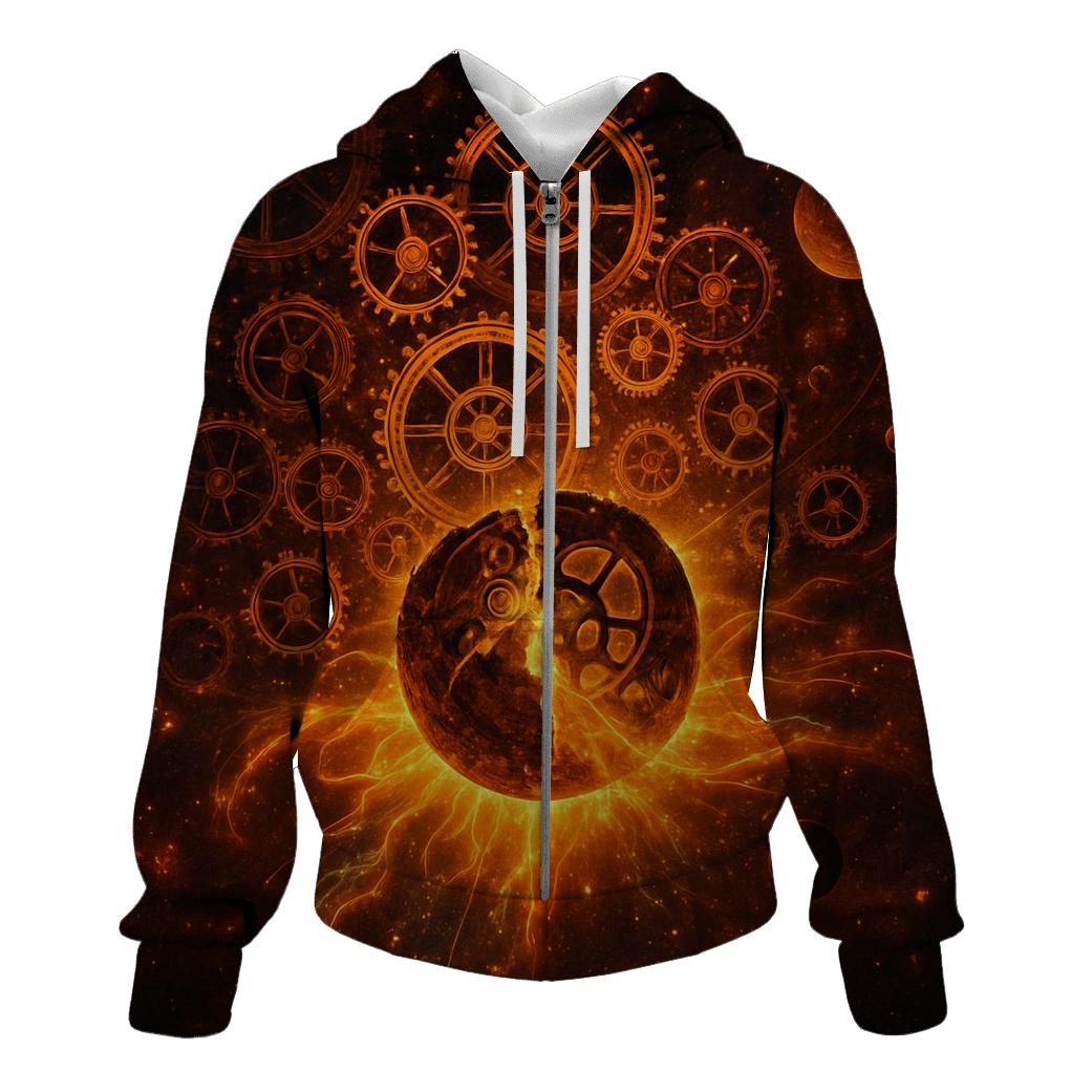 Clockwork Supernova zip-up hoodies