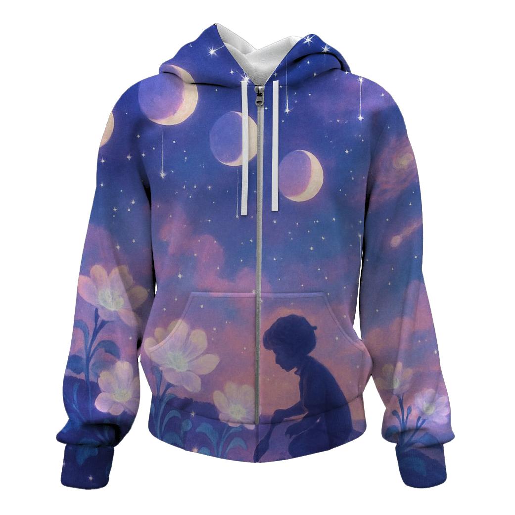 Lunar Garden graphic hoodies