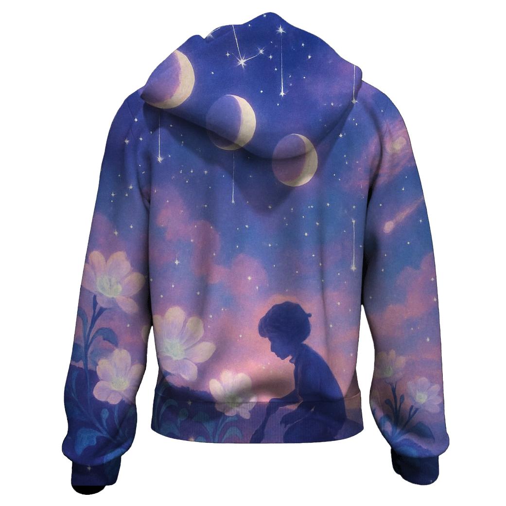 Lunar Garden graphic hoodies