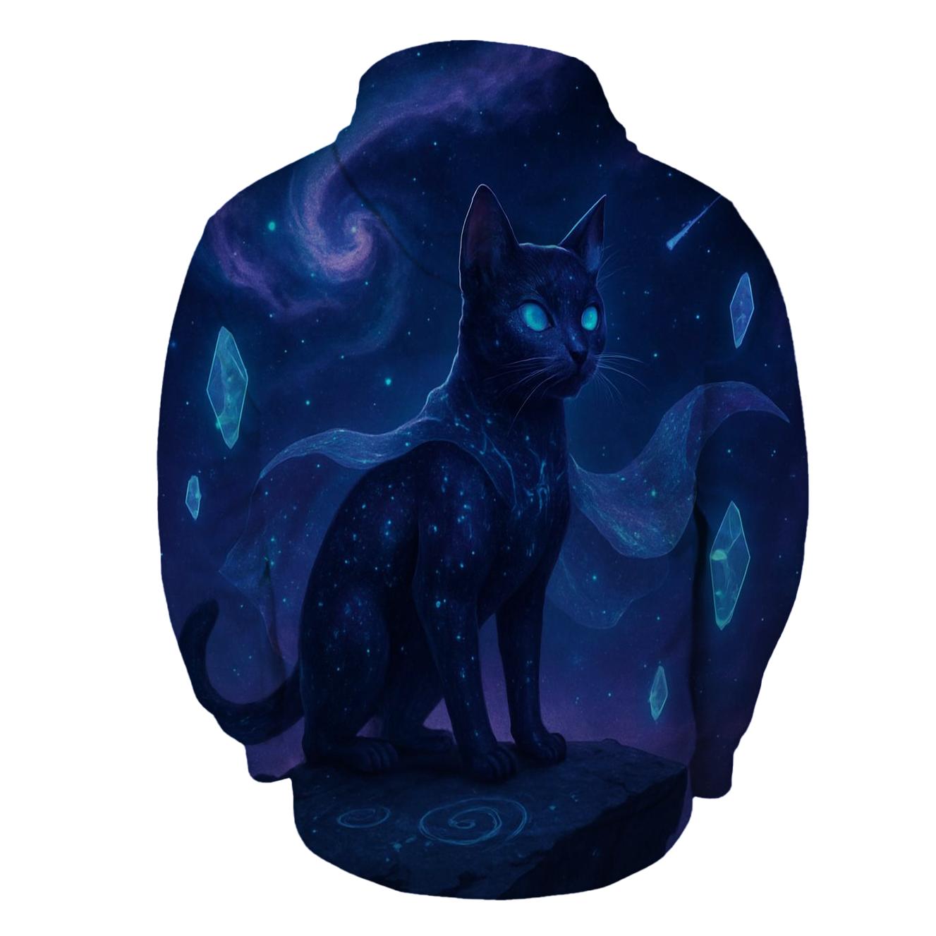 Galactic Nomad Cat zip-up hoodies