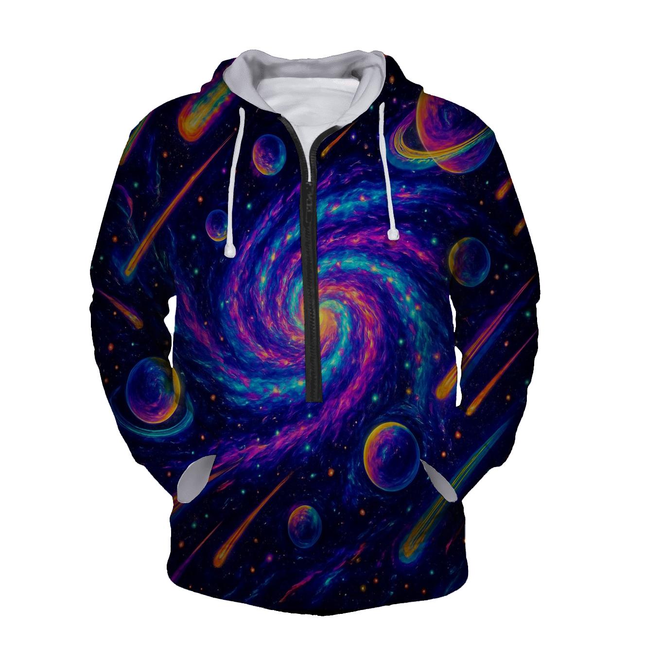 Celestial Echoes embroidered hoodies
