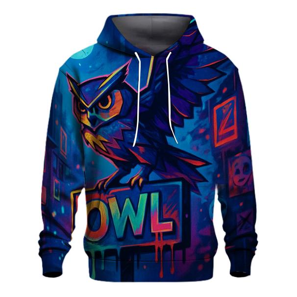 Random Graffiti Owl hoodie trends