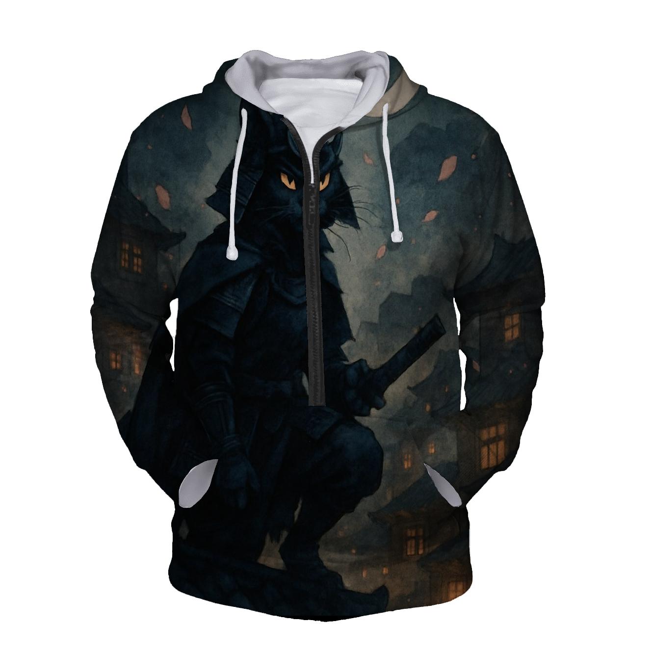 Midnight Alley Cat Guardian pullover hoodies