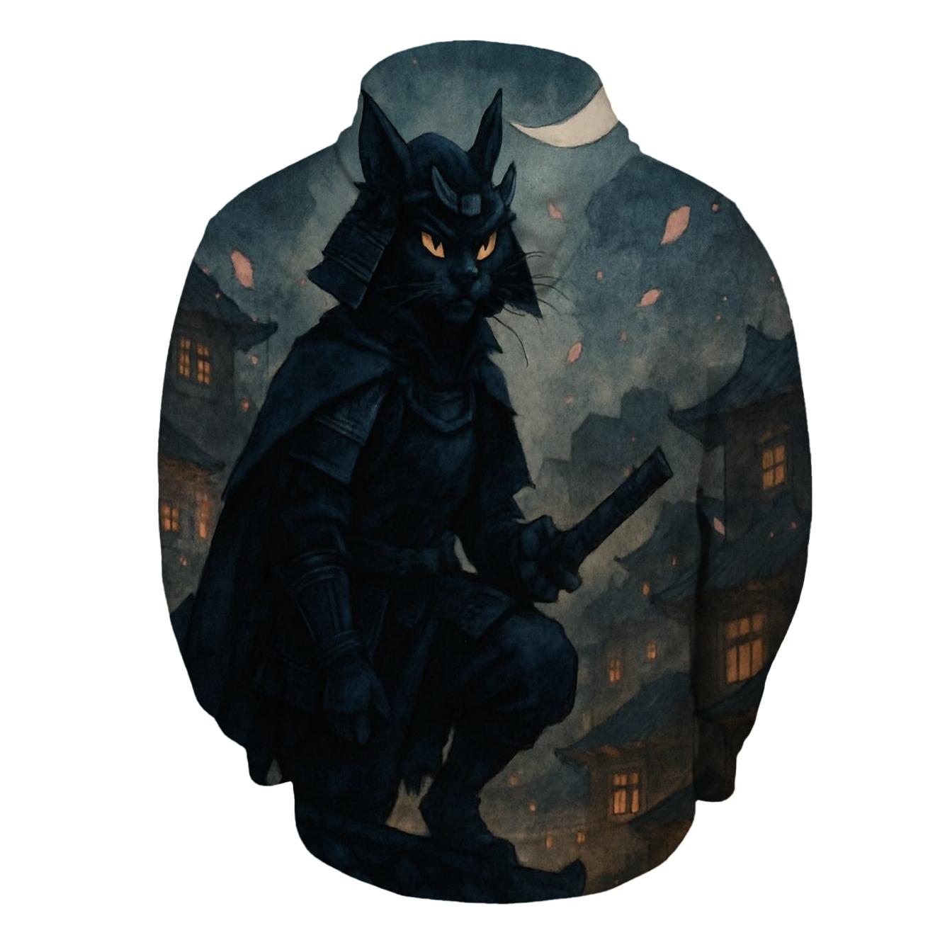 Midnight Alley Cat Guardian pullover hoodies