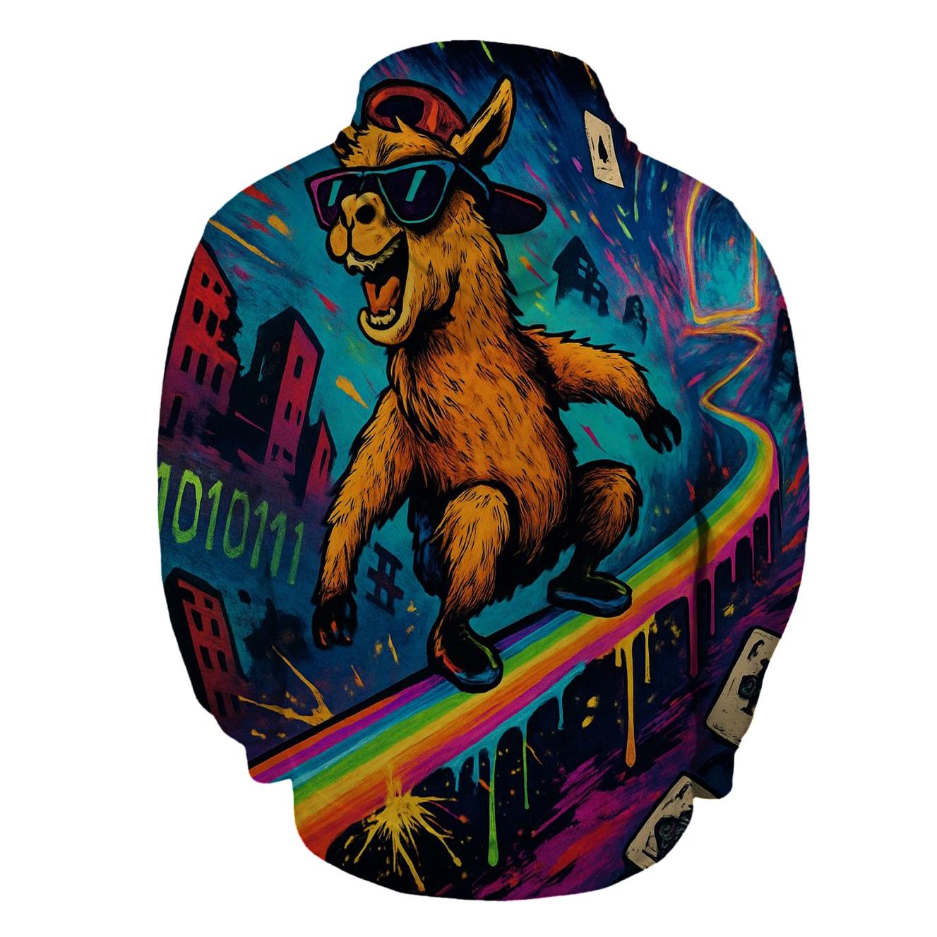 Quantum Skate Llama hoodie trends
