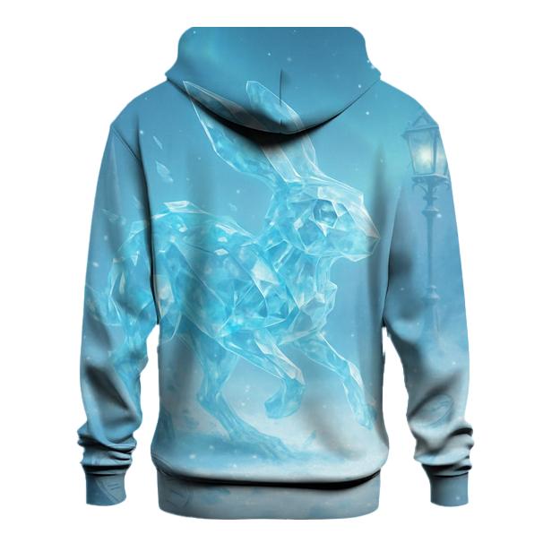 Random Crystal Hare printed hoodies