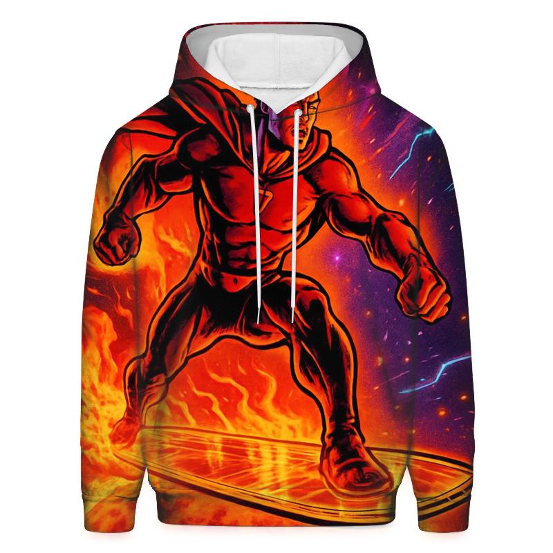 Solar Wind Surfer printed hoodies