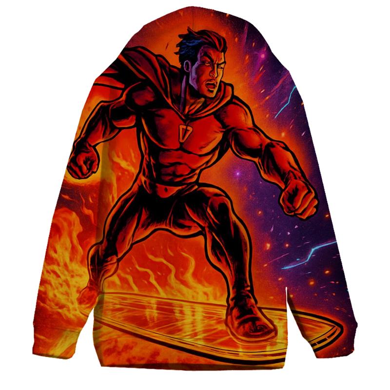 Solar Wind Surfer printed hoodies