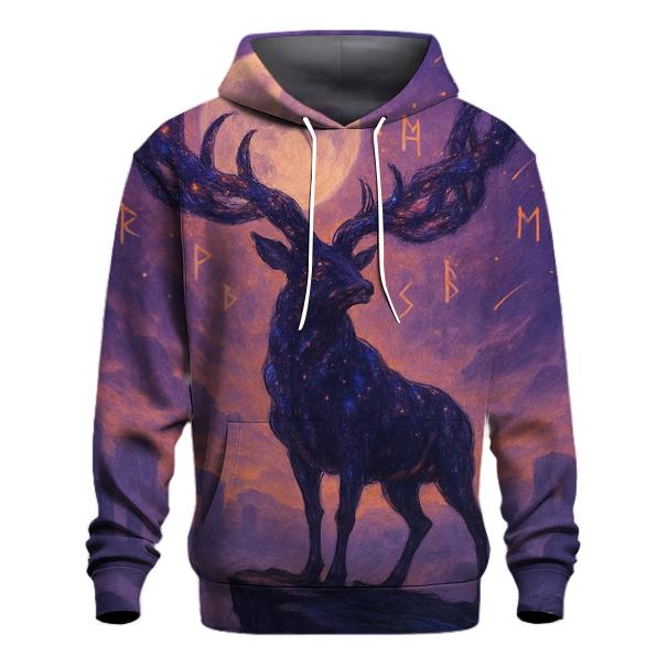 Random Moonlit Stag designer hoodies