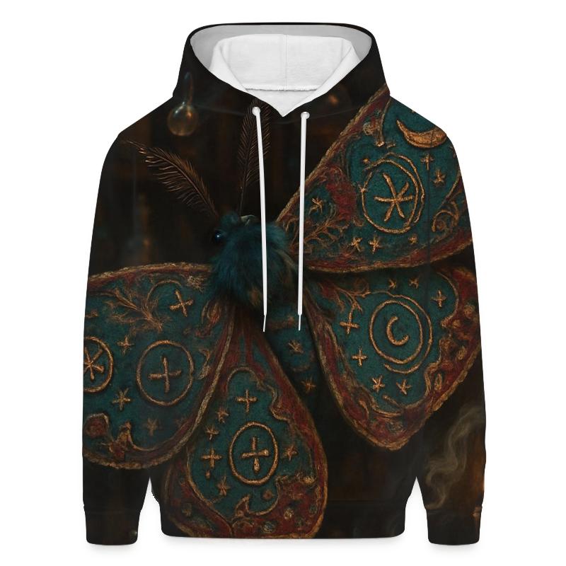 Arcane Market Moth lightweight hoodies