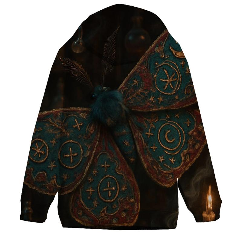 Arcane Market Moth lightweight hoodies