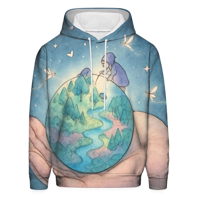 Pocket Planet Gardener pullover hoodies