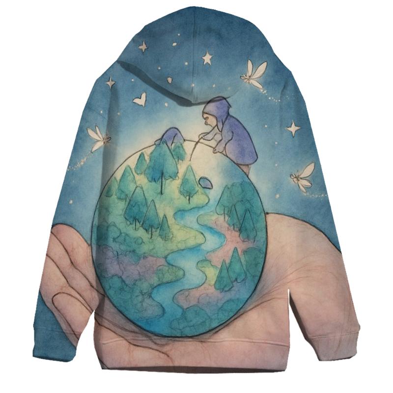 Pocket Planet Gardener pullover hoodies