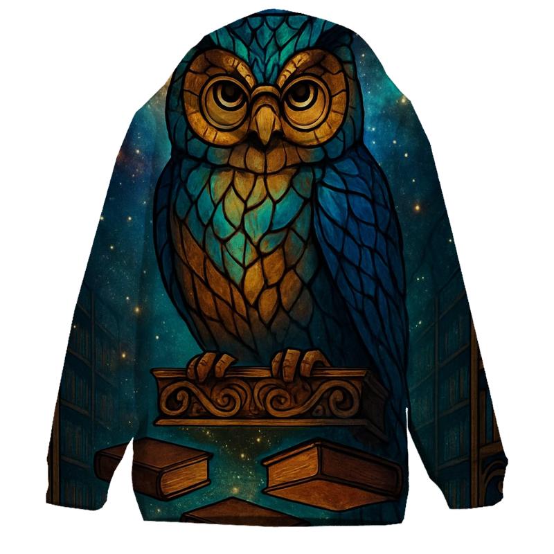Starglass Librarian Owl lightweight hoodies