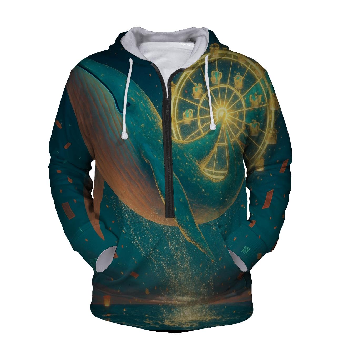 Fortune Ferris Whale lightweight hoodies