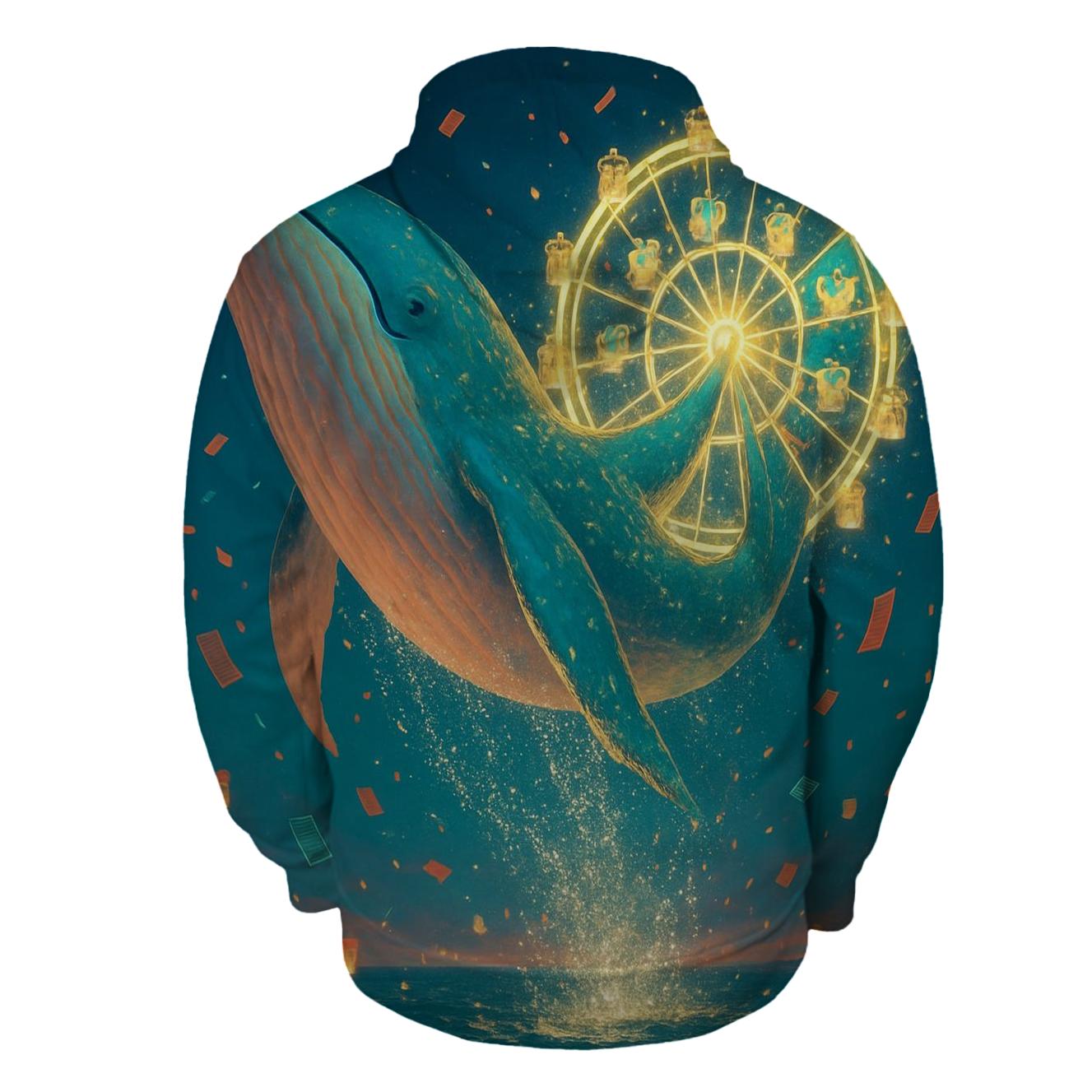 Fortune Ferris Whale lightweight hoodies