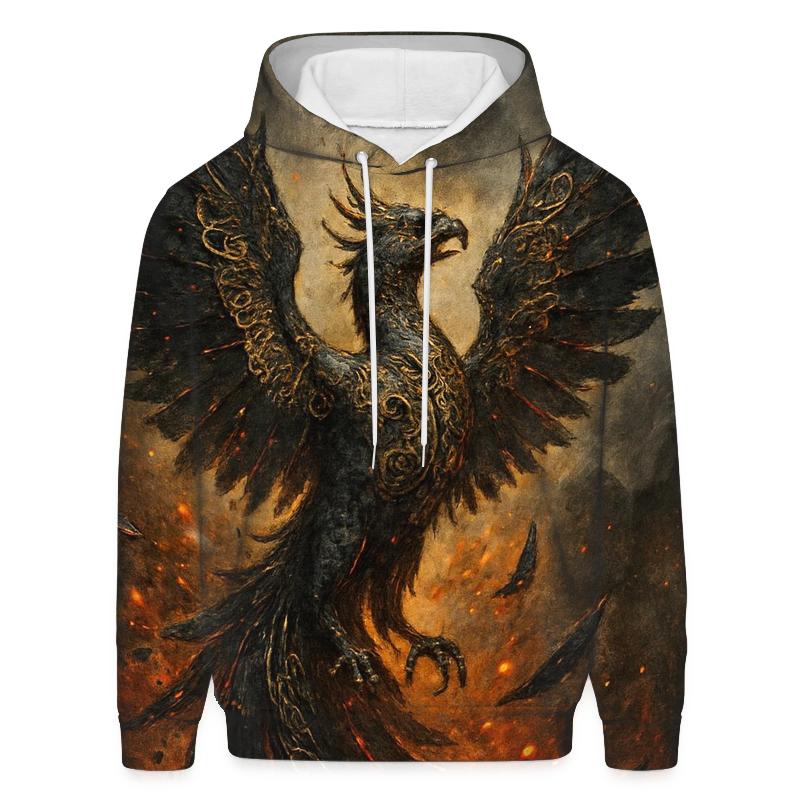 Gilded Rust Phoenix zip-up hoodies