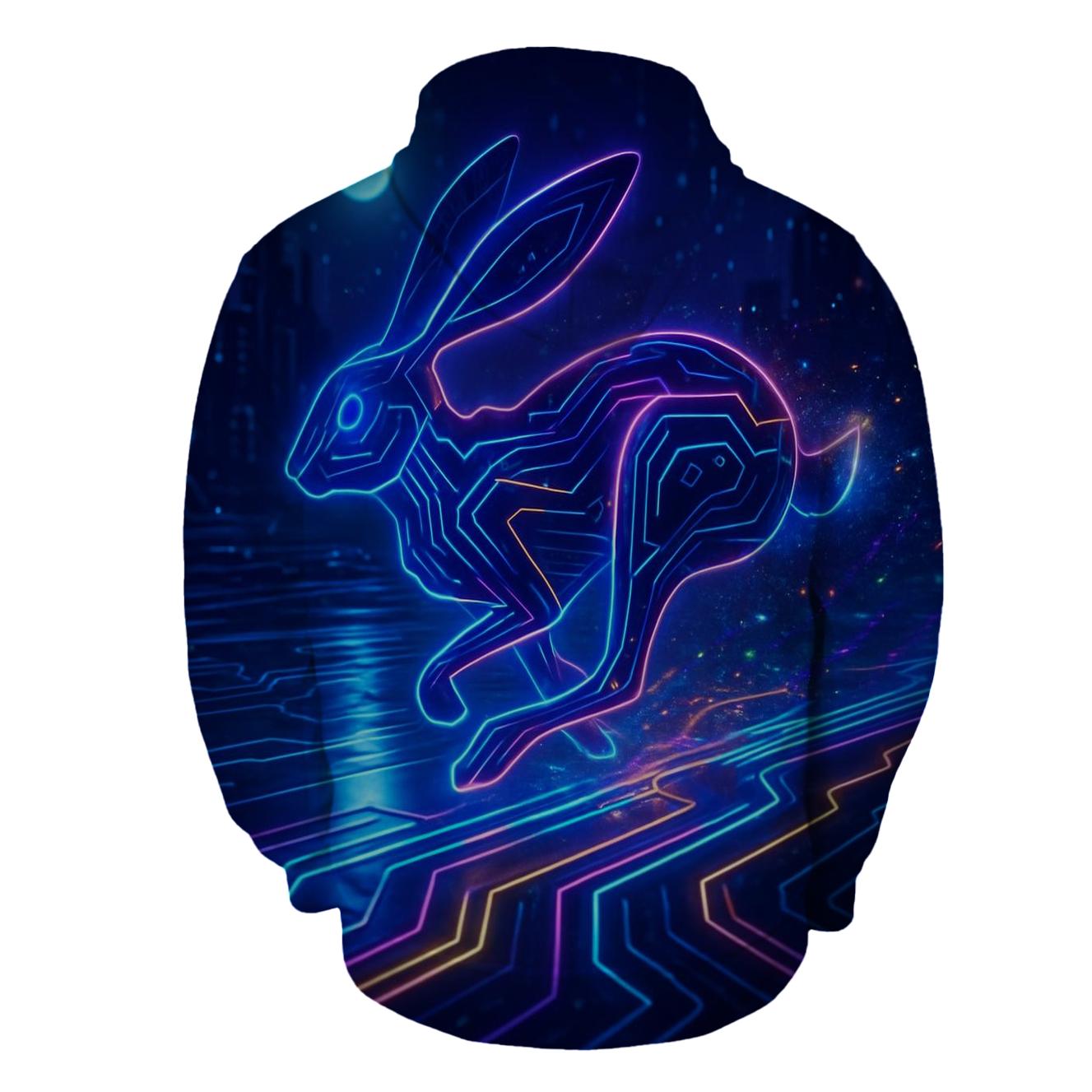Lucky Circuit Hare lightweight hoodies