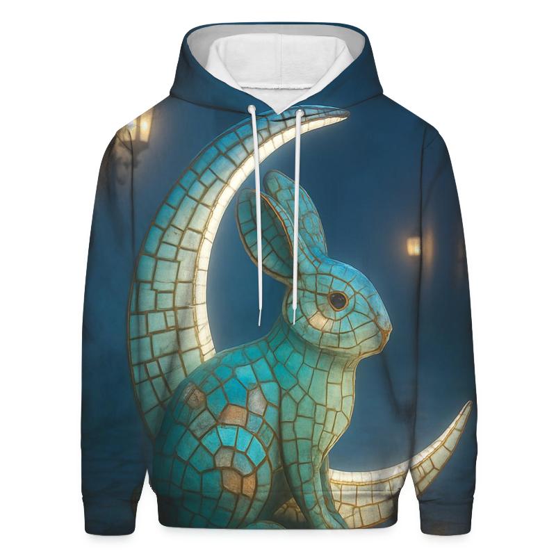 Mosaic Moon Rabbit hoodie styles