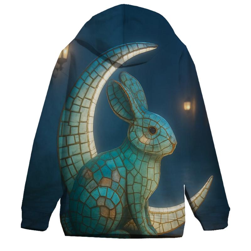 Mosaic Moon Rabbit hoodie styles
