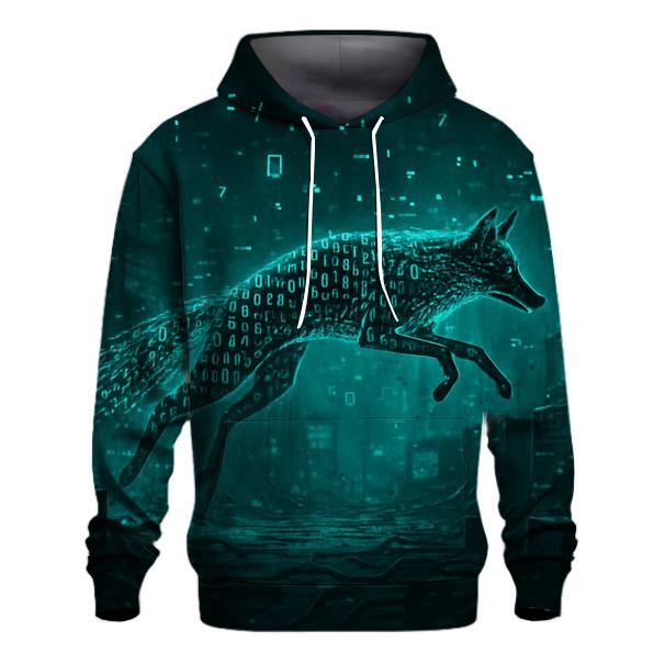 Random Binary Foxglove pullover hoodies