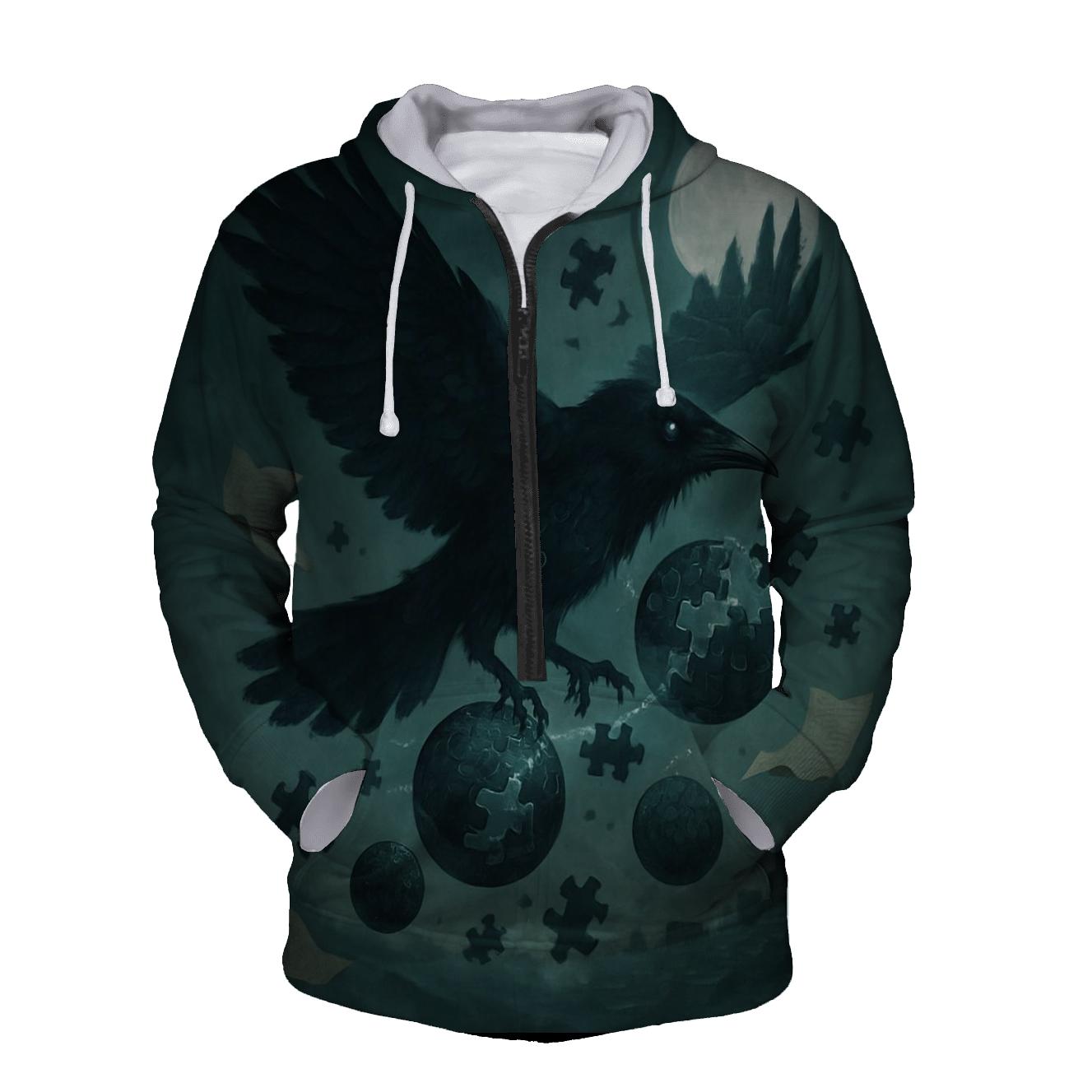 Random Puzzle Raven hoodies fashion