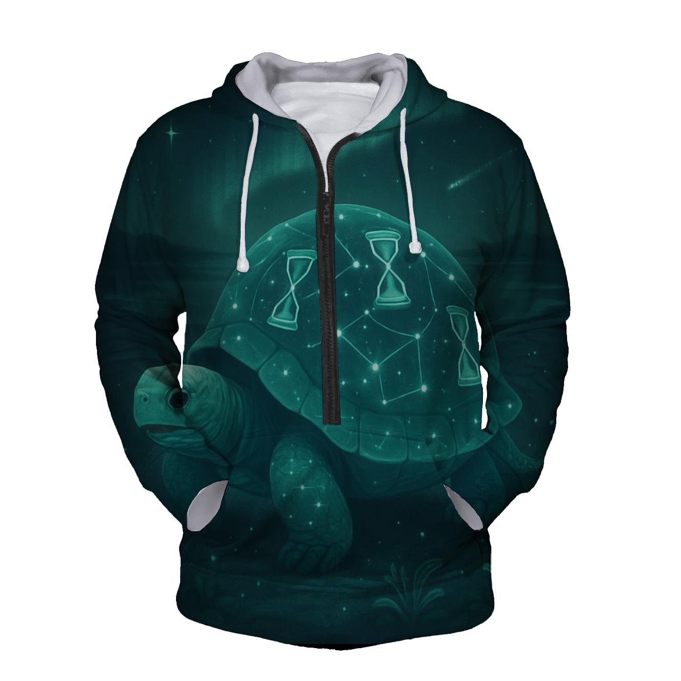 Haphazard Neon Tortoise designer hoodies