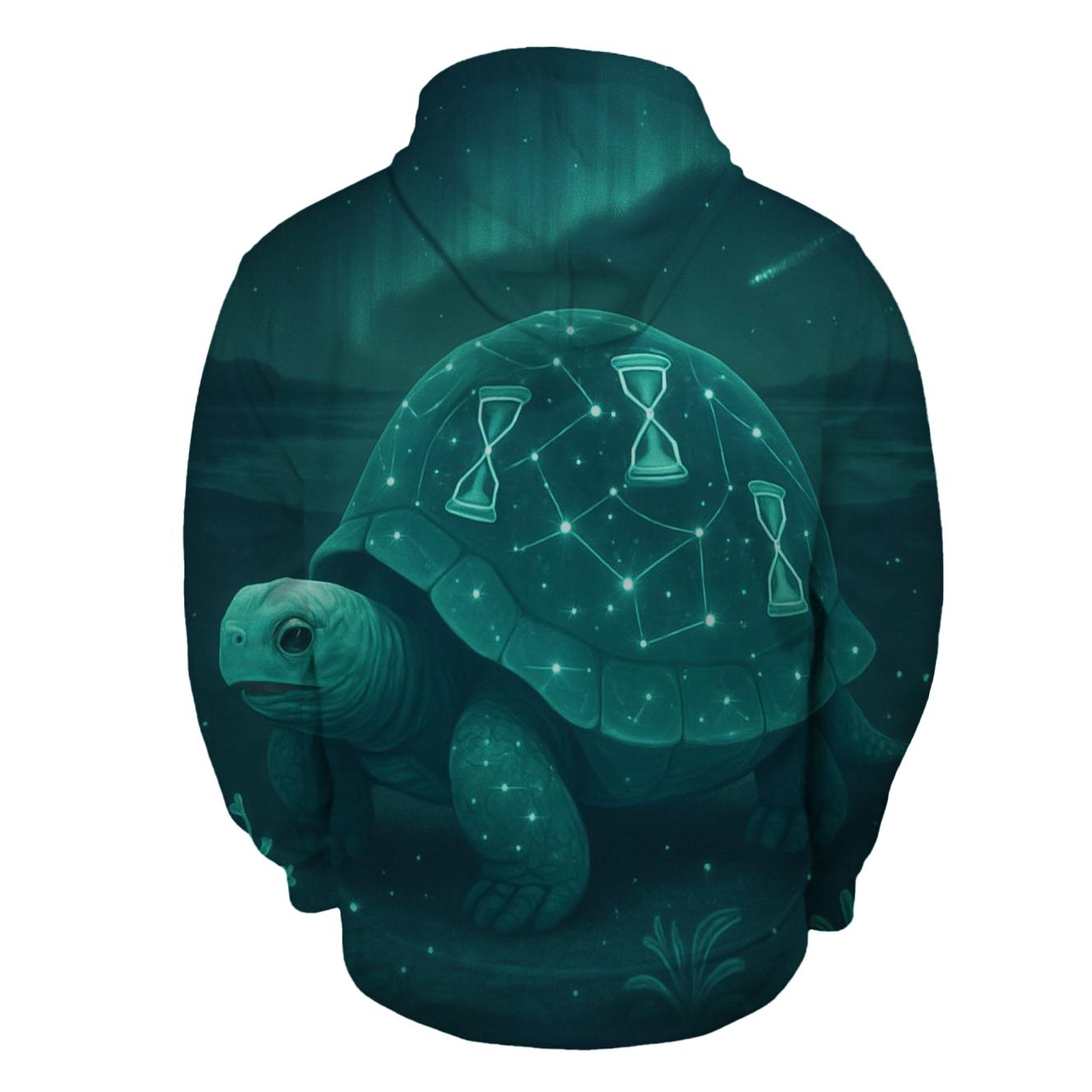 Haphazard Neon Tortoise designer hoodies