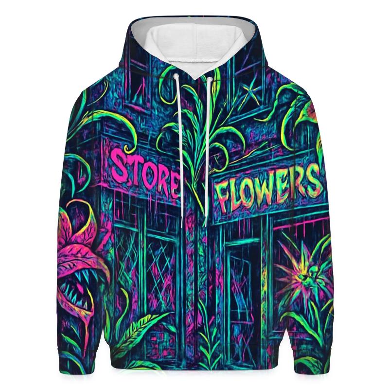 Feral Neon Garden pullover hoodies