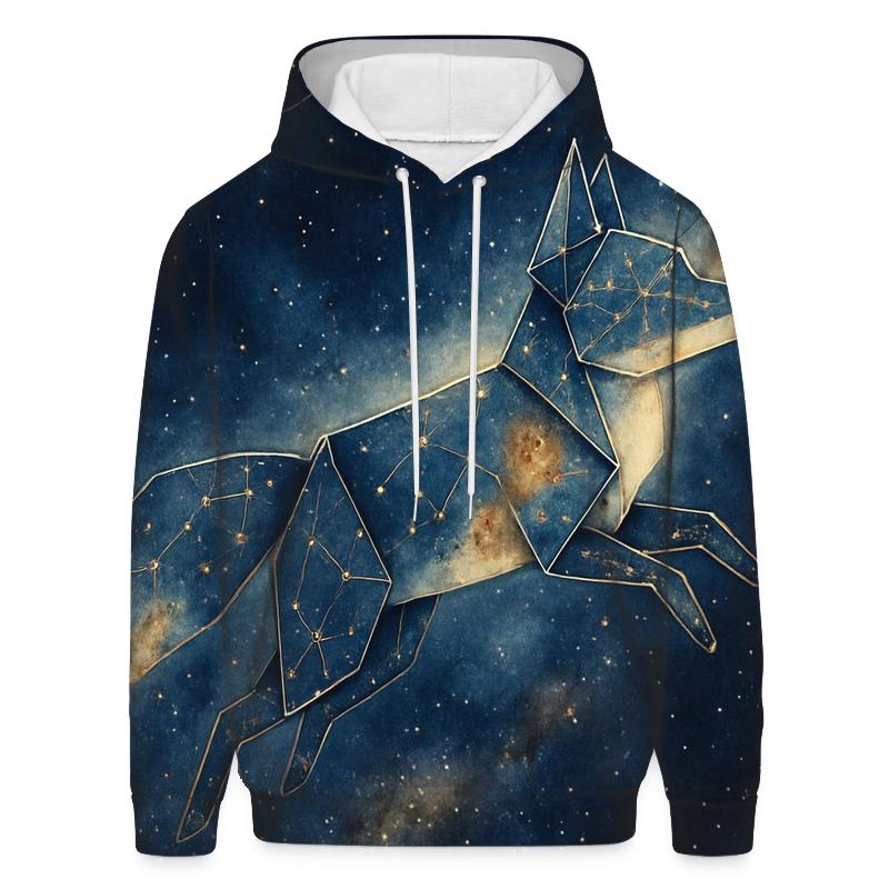 Astral Origami Fox printed hoodies