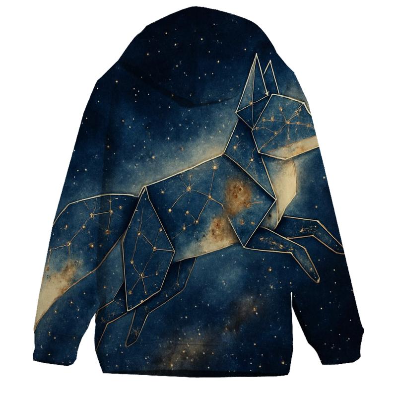 Astral Origami Fox printed hoodies