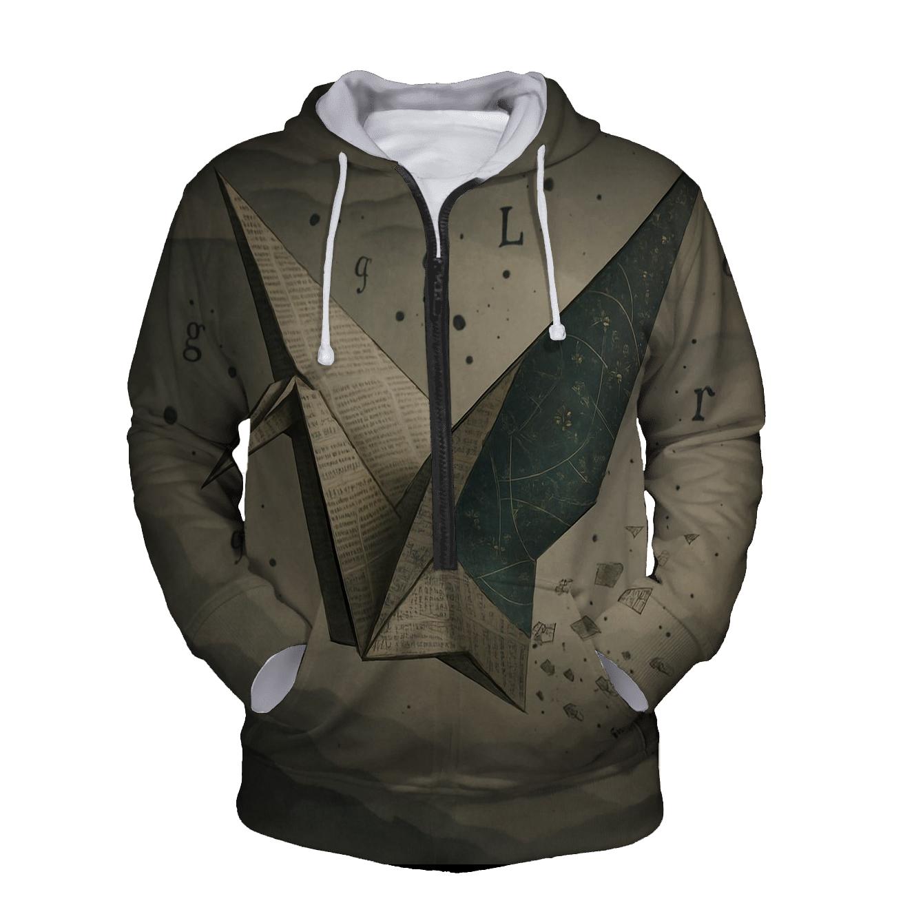 Random Origami Crane heavyweight hoodies