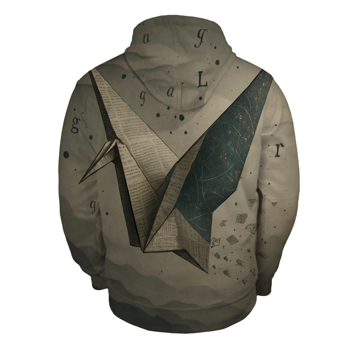 Random Origami Crane heavyweight hoodies
