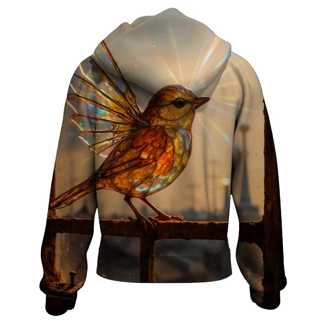 Solar Glass Sparrow zip-up hoodies