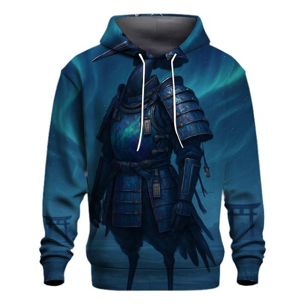 Random Aurora Samurai Crane graphic hoodies