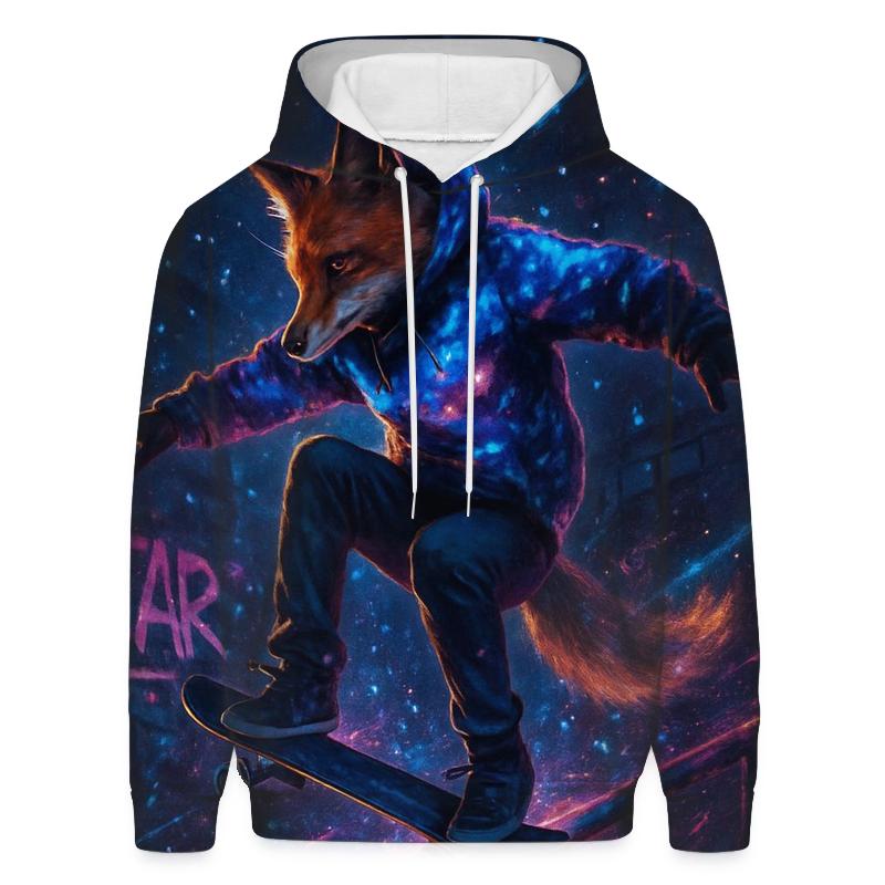 Nebula Skate Fox graphic hoodies