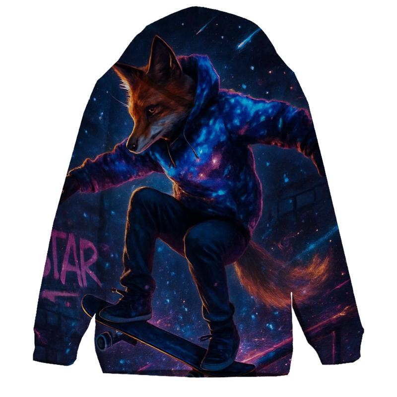 Nebula Skate Fox graphic hoodies