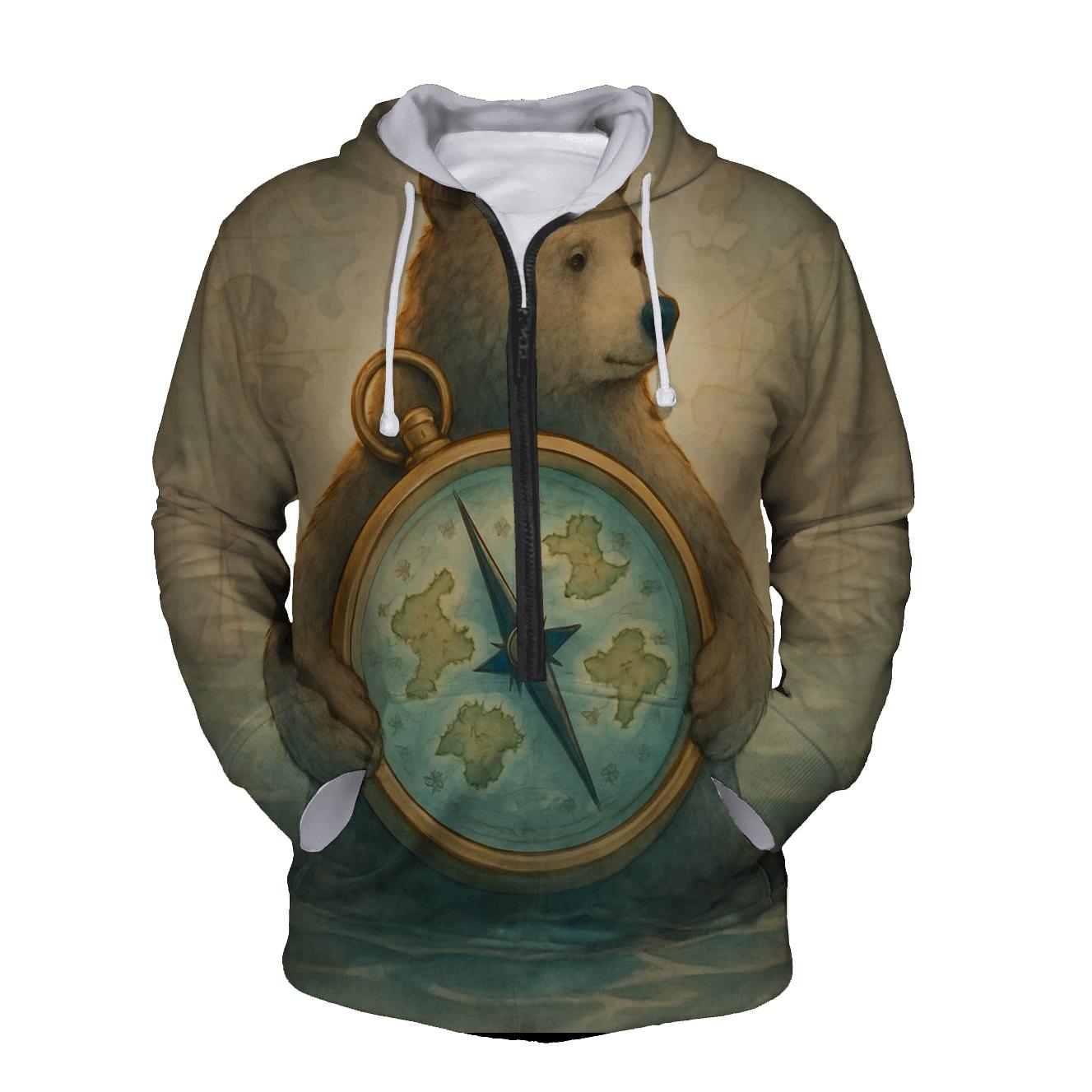 Random Compass Bear custom hoodies