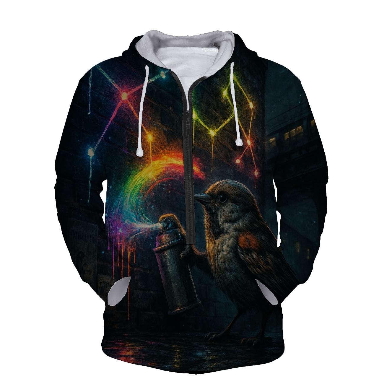Haphazard Neon Sparrow hoodie trends