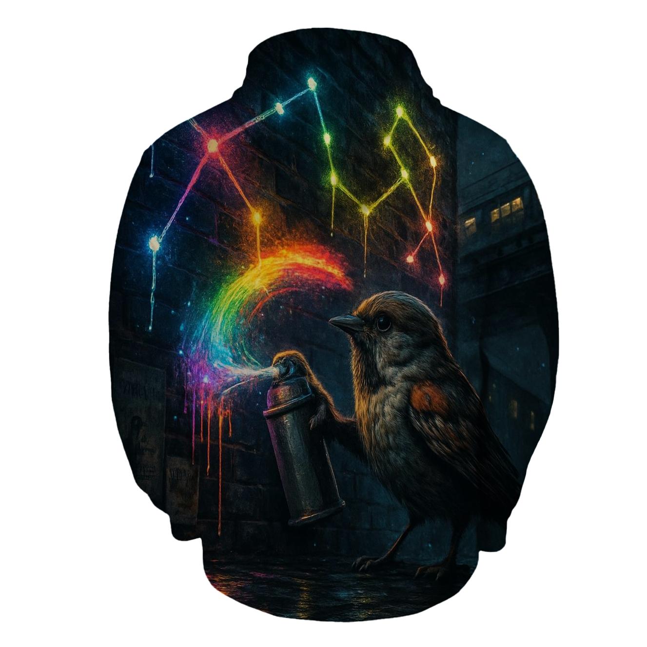 Haphazard Neon Sparrow hoodie trends
