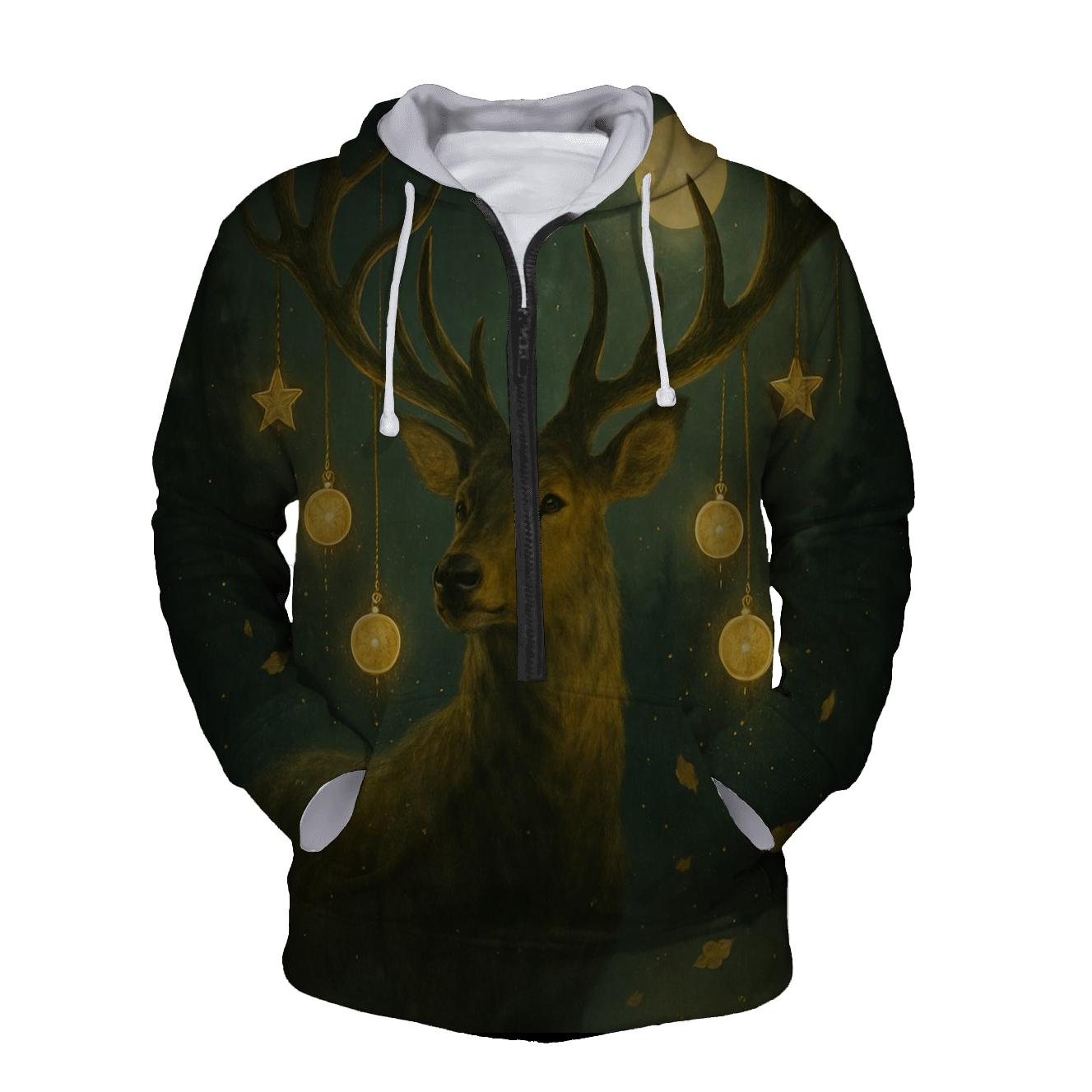 Chance Lantern Stag printed hoodies