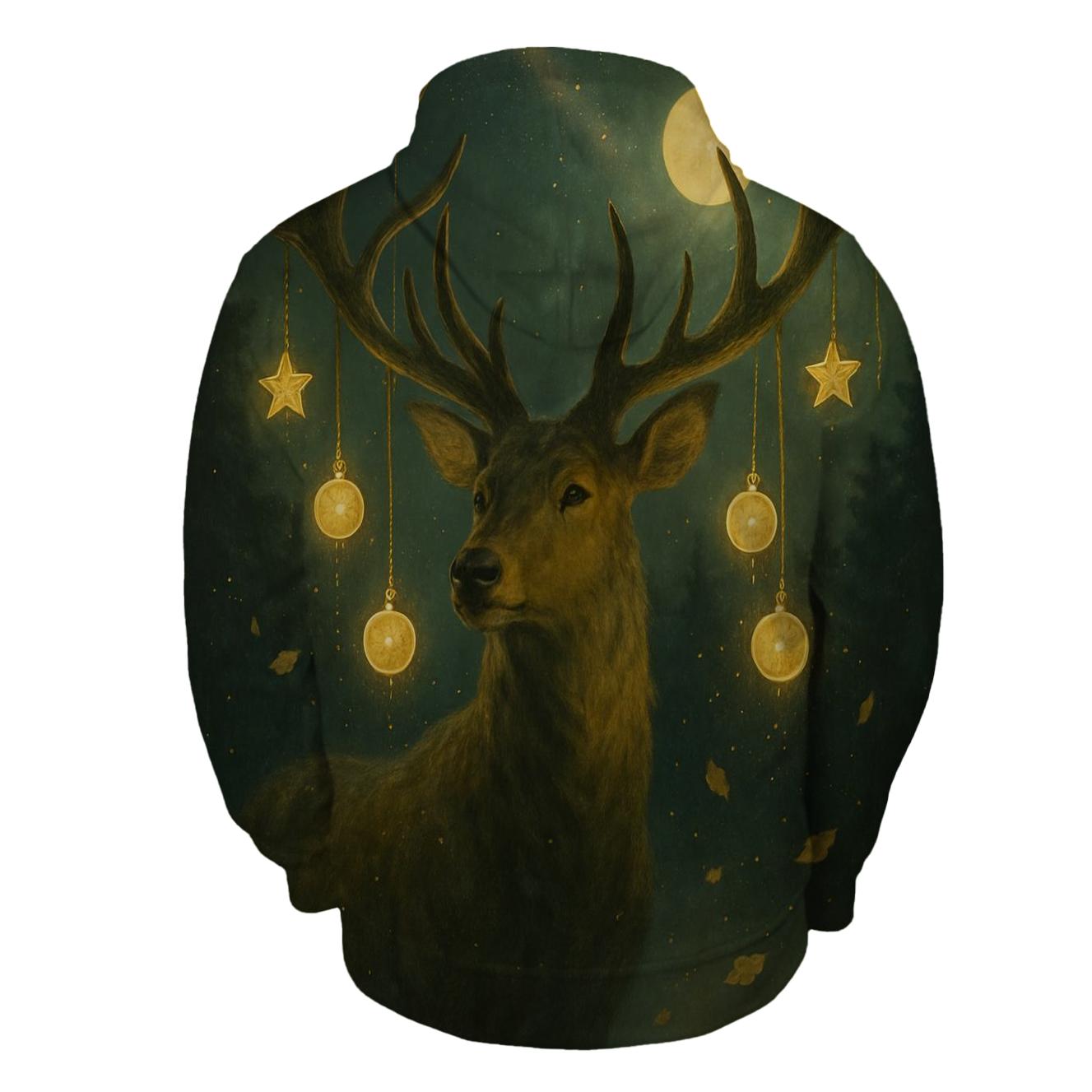 Chance Lantern Stag printed hoodies
