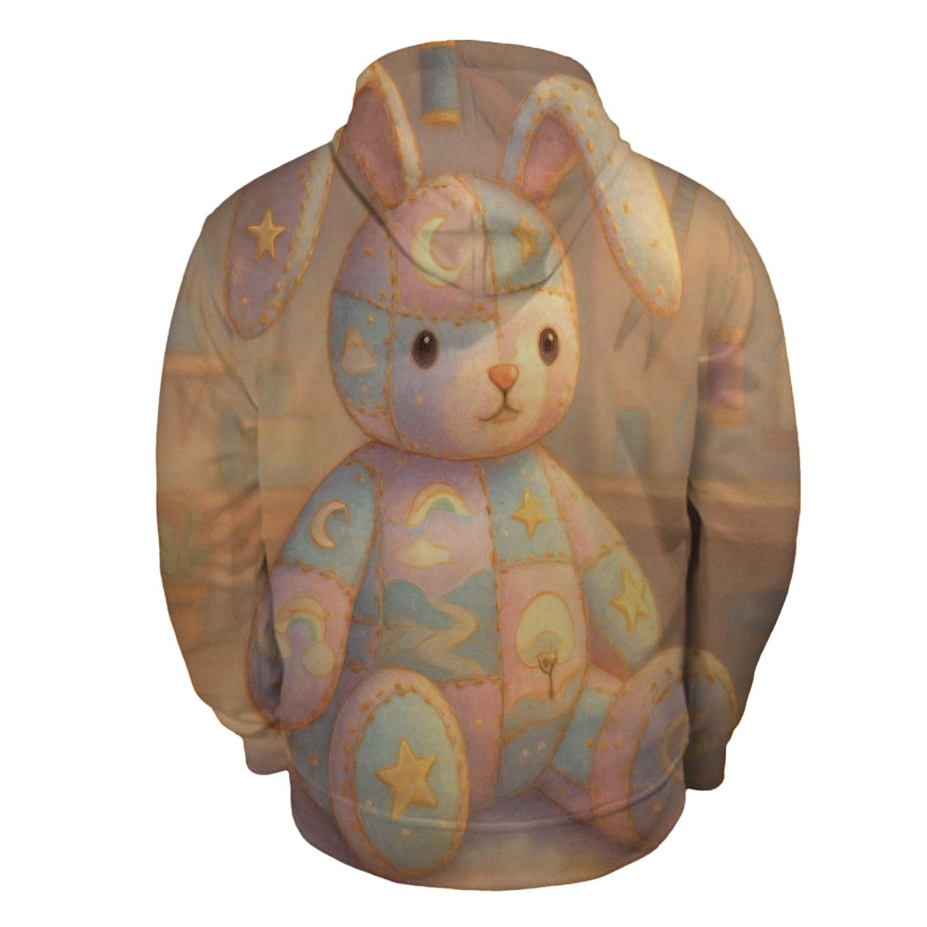 Lucky Patchwork Bunny designer hoodies