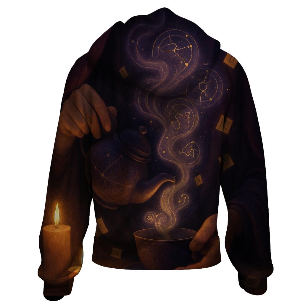 Stellar Tea Leaf Reader embroidered hoodies
