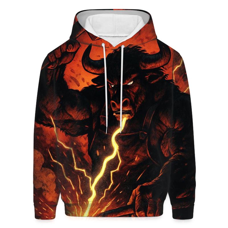 Thunderforge Minotaur embroidered hoodies