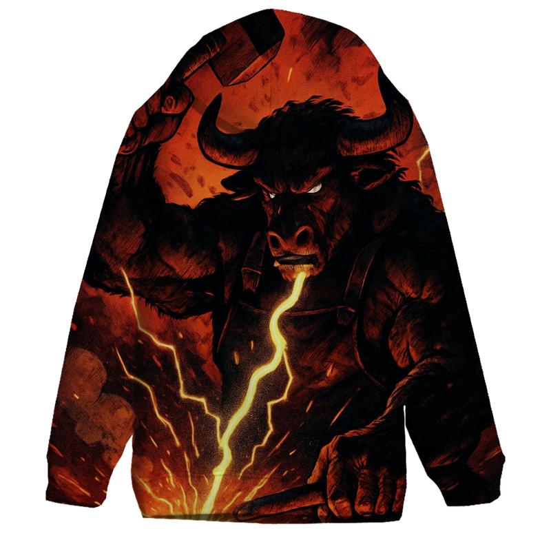 Thunderforge Minotaur embroidered hoodies