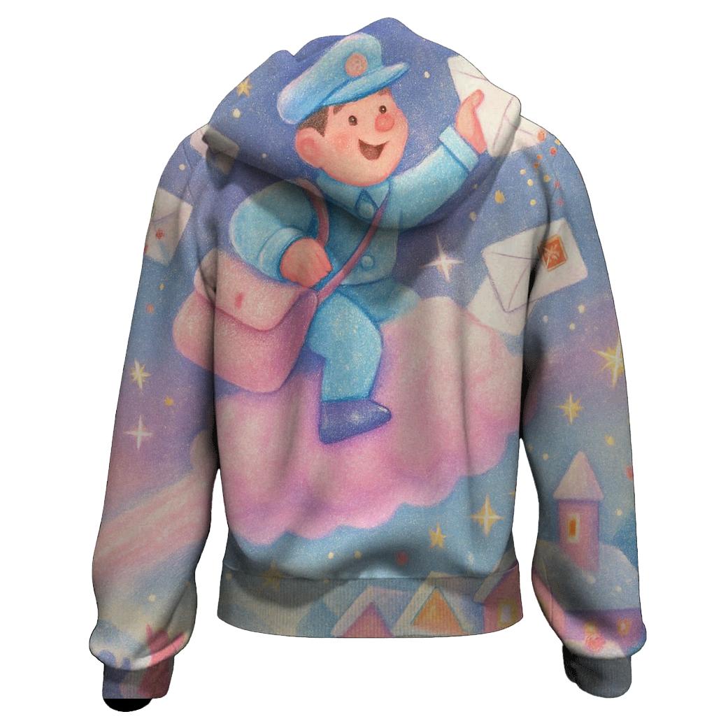 Candy Comet Courier embroidered hoodies