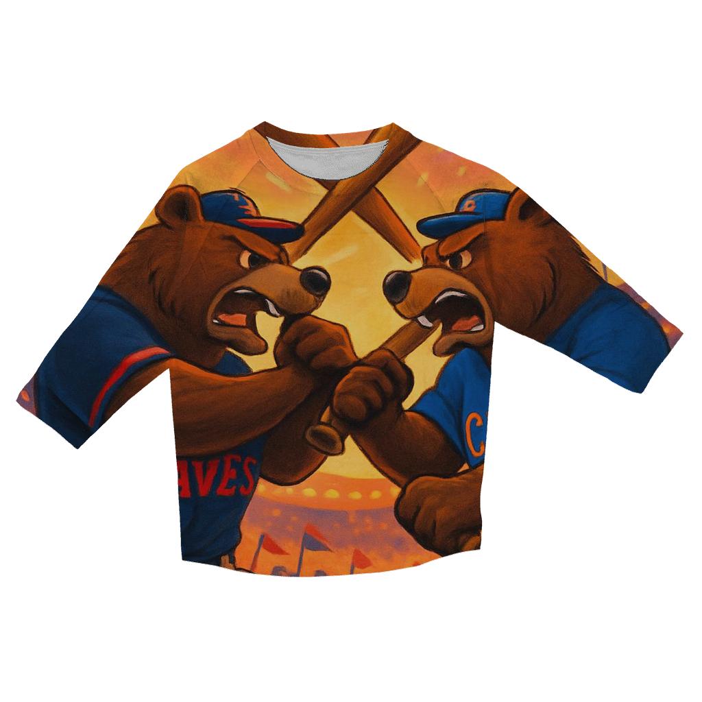 Battle Of The Bats cotton quarter sleeve shirts