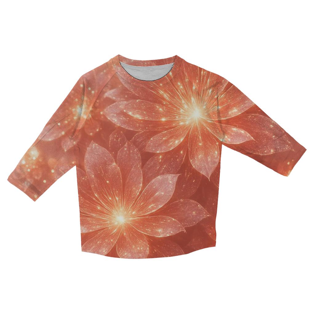 Radiant Bloom cotton quarter sleeve shirts